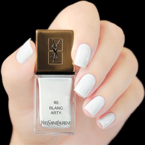 ysl blanc arty|YSL la laque nail varnish.